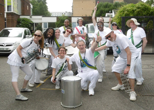 2018 Waterloo Carnival - photo of the bateria from London School of Samba