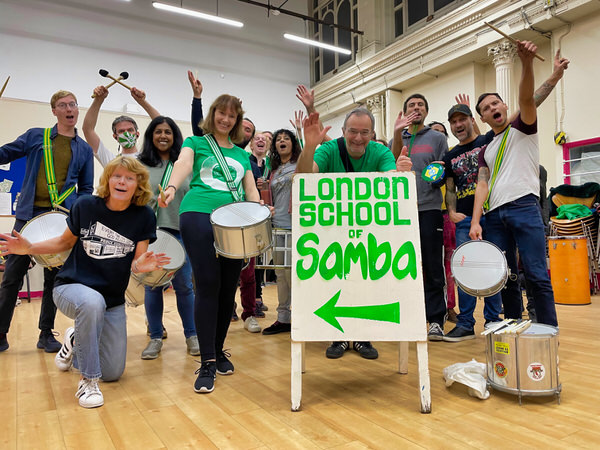 Photo of the London School of Samba Bateria Class 