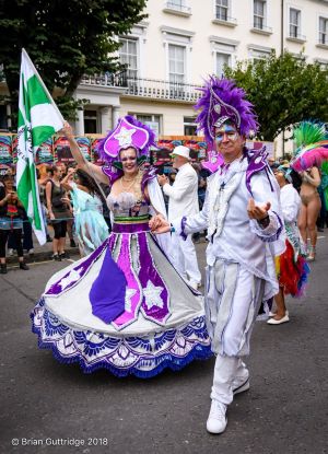 LSS Notting Hill Carnival 2018 - flag bearers - Copyright Brian Guttridge