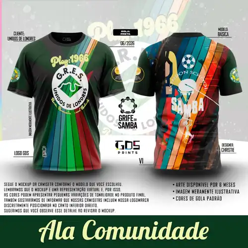 Ala Comunidada Tshirt design for 2026 Nottinghill Carnival - with banner at bottom