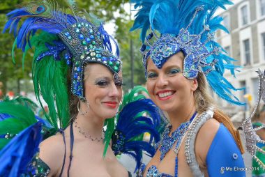 Carnival 2014 - Two samba dancers - Copyright Mo Elnadi