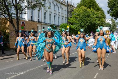 Carnival 2023 - Dancers in blue costumes