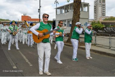 Carnival 2023 - The front band with guitars and singers - Copyright Brian Guttridge