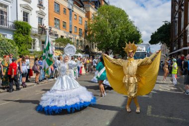 Carnival 2023 - Flag bearers in front of truck - Copyright Brian Guttridge