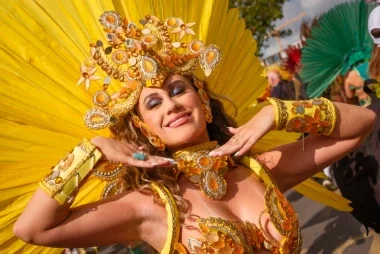 Carnival 2024 - Samba girl in Yellow - Copyright AidenCK