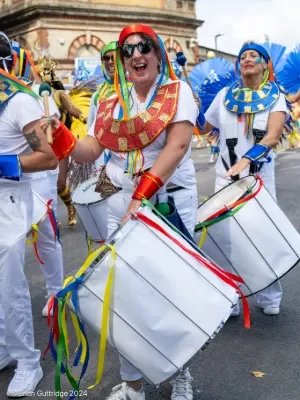 Carnival 2024 Bateria playing drums - Copyright Brian Guttridge